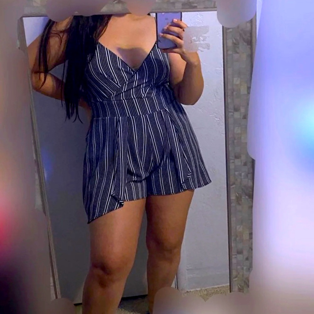 Black and White Romper